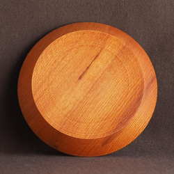 ソーサ―・木製小皿　（ケヤキ）オイル仕上げno.1 3枚目の画像