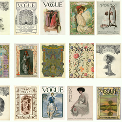 【47】「1900's VOGUE 」雑誌カバーシール (18枚) 2枚目の画像