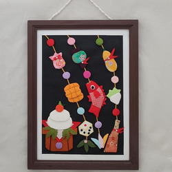 押絵・お正月飾り・吊るしびな・鏡餅(送料無料) その他雑貨 小さな花園