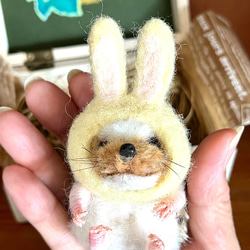 羊毛フェルト　フクロモモンガ　親子 羊毛フェルト フクロモモンガ 親子