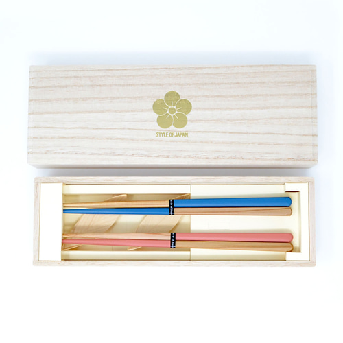 OEDO - GIFT BOX SET(BLUE&PINK) - 箸・箸置き STYLE OF JAPAN