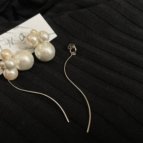 KISKA PEARL パールネックレスとイヤリングセット kiska pearl×white pearl ×wave ピアス・イヤリング ピアス