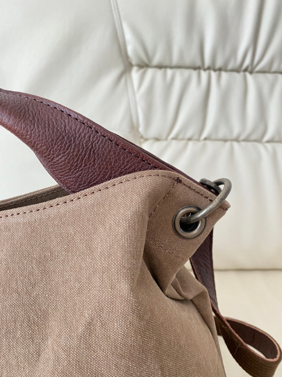新作新色　日本製 Zess fino 大人気トートバッグのマグネットベルト開閉式バージョン登場❗色の組み合わせ自由♪︎　 9枚目の画像