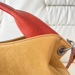 新作新色　日本製 Zess fino 大人気トートバッグのマグネットベルト開閉式バージョン登場❗色の組み合わせ自由♪︎　 10枚目の画像