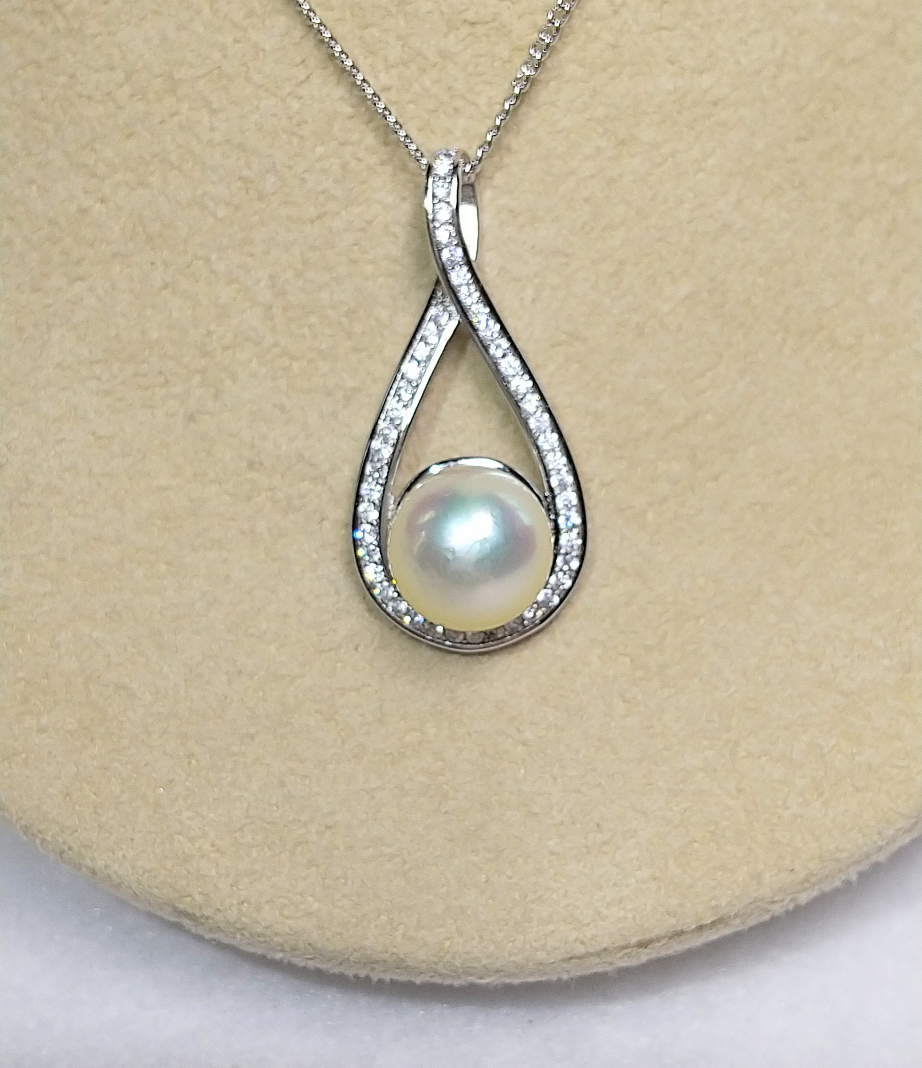 【10mm大珠】あこや真珠SVペンダント