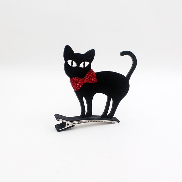 ハロウィーン, Halloween cat hairpin 1枚目の画像
