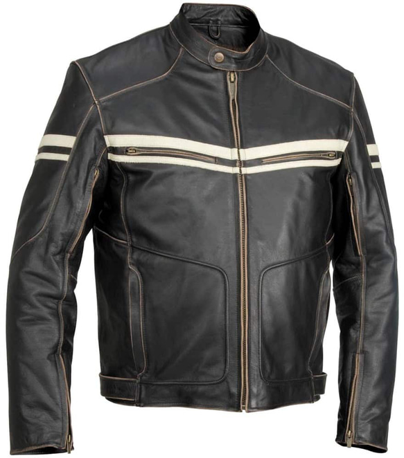 牛革 6 ポケット バイカーズ ビンテージ ジャケ Cow Leather Bikers Vintage Jacket 1枚目の画像