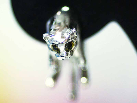 ΛΛ調皮貓銀耳環【包郵】尾巴搖擺不定的貓咪吊墜，大概是在低聲呻吟 第7張的照片