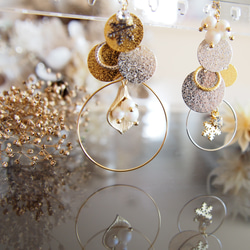 【Creema限定】arbre de Noël＊Gold ＆ Silver＊ snow jewelry 5枚目の画像
