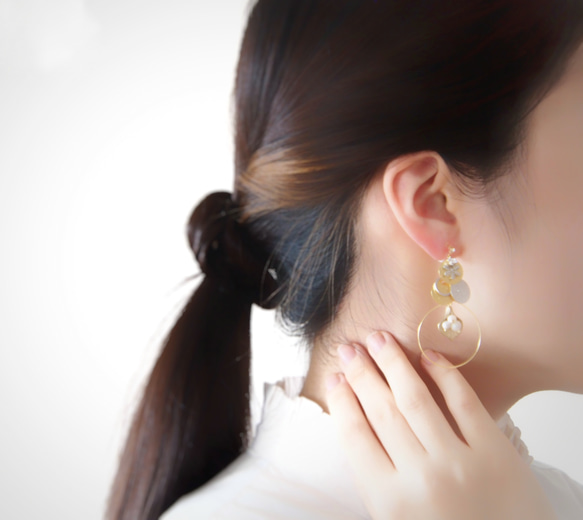 【Creema限定】arbre de Noël＊Gold ＆ Silver＊ snow jewelry 6枚目の画像