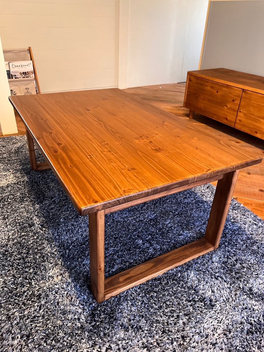 杉無垢ローテーブル 折り畳み式 1000×600×400mm