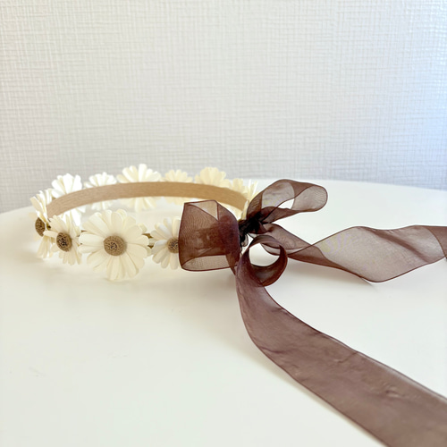 4サイズ】花冠（ペーパーフラワー）マーガレット花冠 雑貨・その他