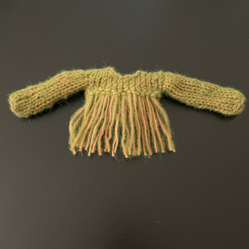 送料無料】手編み フリンジニット ネオブライス〈グリーン〉 その他