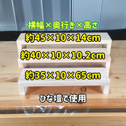 コの字ラック什器  ホワイト  〜カラー8色変更可〜横幅、奥行き、高さオーダー可 3枚目の画像