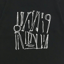 DRAWING・ブラック・Tシャツ【2TN-023-BK】 2枚目の画像