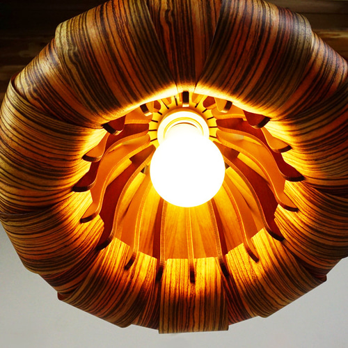 オニオン（ゼブラ）」木製ペンダントライト 照明 おしゃれ