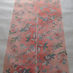 粉色漸變 Hon Kaga Yuzen 垂花圖案純絲丹後縐紗 No.60-4 包裝部分 [長 200 厘米 x 寬 18 厘米] 第3張的照片