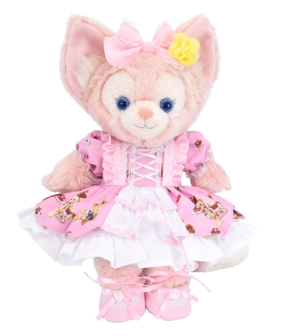 新作ウエア リーナベル ピンク くまちゃんドレス コスチューム 着せ替え 服 クラフト・布製品