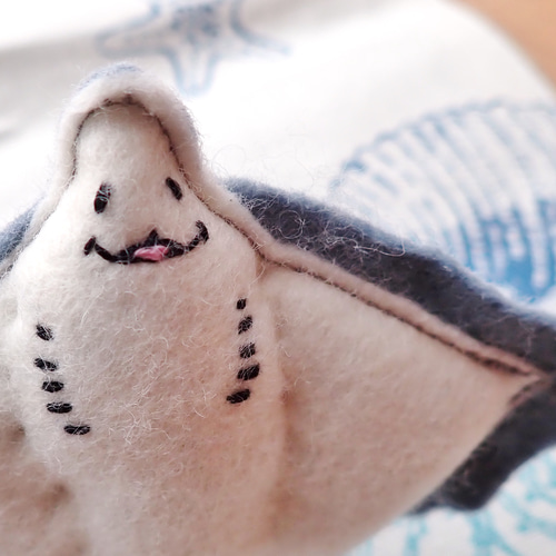 マダラトビエイちゃんのピンクッション その他インテリア雑貨 もこもこ