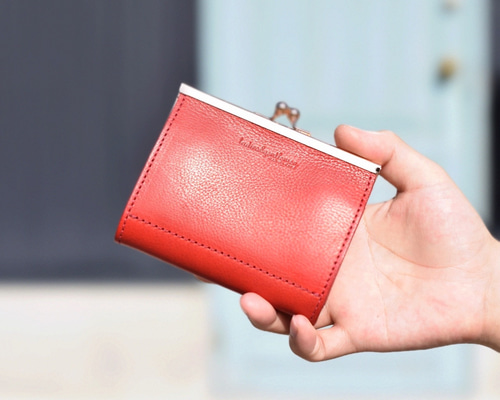 N25 がま口財布　ワインレッド クラッシックながまぐち財布・M」ワインレッド | RECHTECK