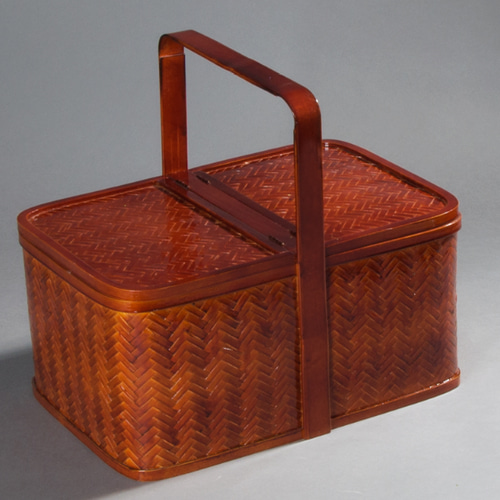 提籃籠☆茶道具籠☆茶道☆竹細工☆収納する☆工芸品☆手作り☆收納盒