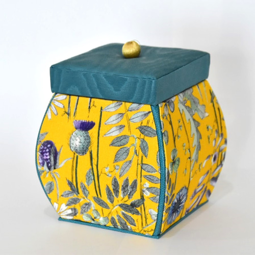 フランス製小物入れ 再販【カルトナージュ】フランス生地の｢THEVENON」で作る