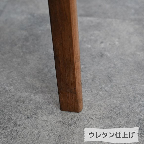 古材で作った丸テーブル　木材_天板：栗材（くり） ／脚部：栗材（くり） 11枚目の画像
