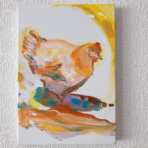 原画】ニワトリの絵 絵画 Hang 通販 14700140｜Creema(クリーマ)