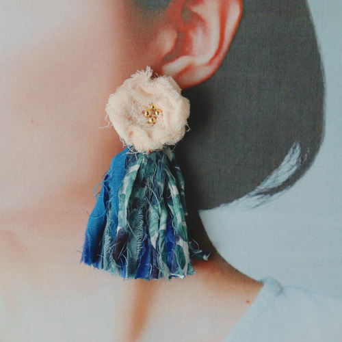 No.771 【10ペア】キャメル お花 重ね ハンドメイド ピアス イヤリング 楽天市場】MAX10%OFFクーポンあり！ イヤリング ピアス 日本製