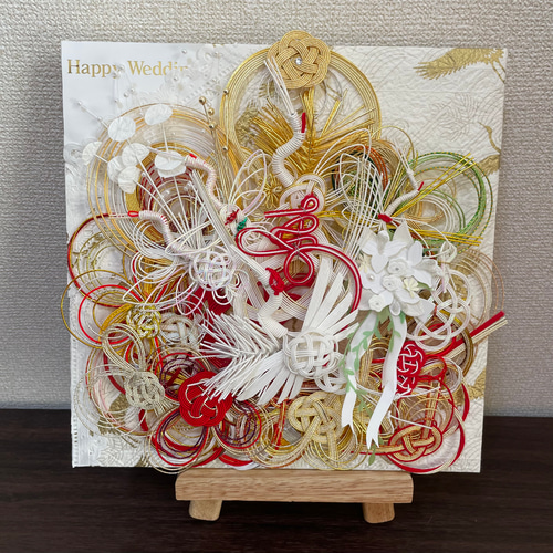 ご祝儀袋リメイク ご祝儀袋リメイク 水引リース その他素材 r-handmade 