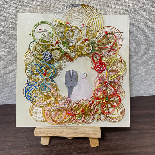 ご祝儀袋リメイク ご祝儀袋リメイク 水引リース その他素材 r-handmade 