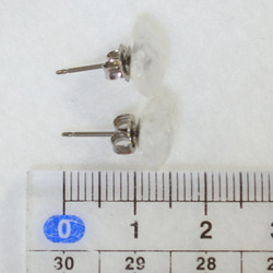 (1 件) 彩虹月長石耳釘（自由形態鈦耳釘） 第5張的照片