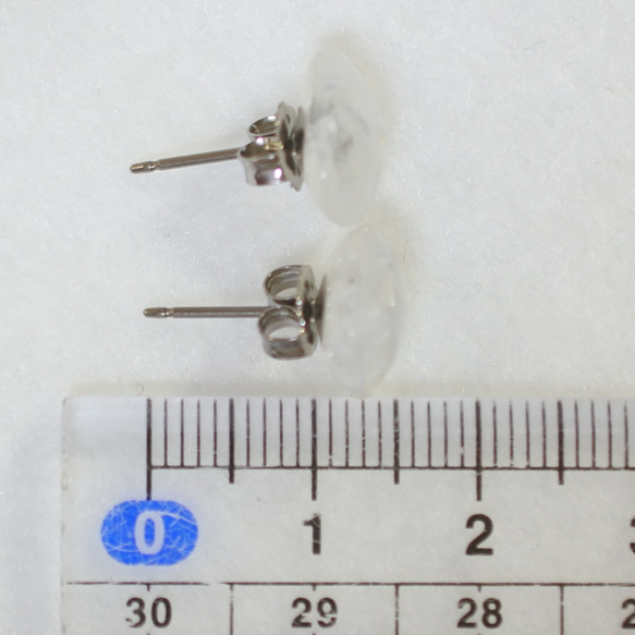 (1 件) 彩虹月長石耳釘（自由形態鈦耳釘） 第5張的照片