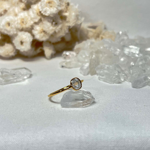 人気便利グッズ スライスダイヤK10リング 15号サイズ 約0.2～0.35cts ベゼル その他