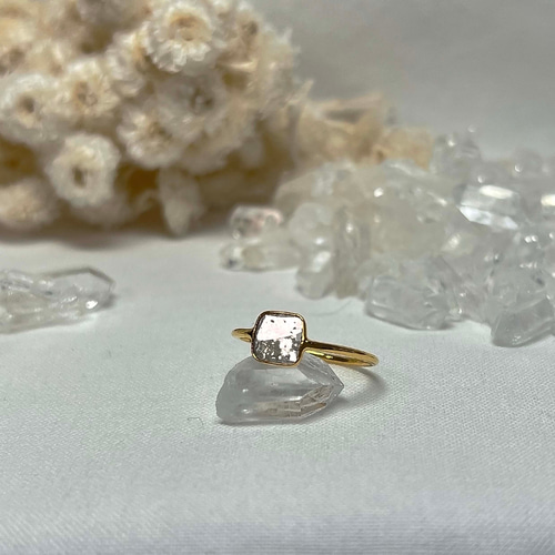スライスダイヤK10リング 15号サイズ 約0.2~0.35cts ベゼル スライスダイヤK10リング 15号サイズ 約0.2~0.35cts ベゼル