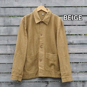 カバーオール ジャケット コットン 綿 無地 ライトアウター カジュアル メンズ レディース