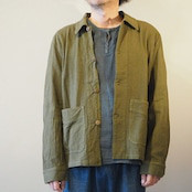 カバーオール ジャケット コットン 綿 無地 ライトアウター カジュアル メンズ レディース