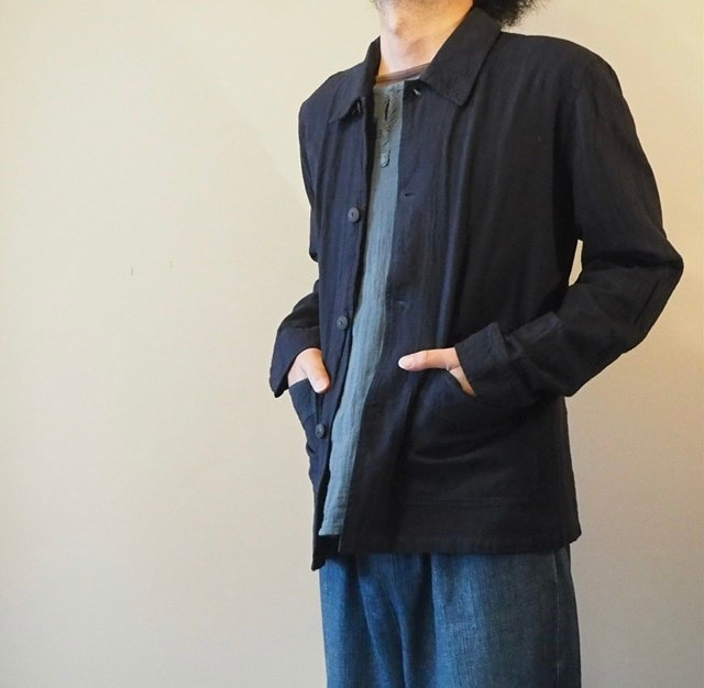 カバーオール ジャケット コットン 綿 無地 ライトアウター カジュアル メンズ レディース