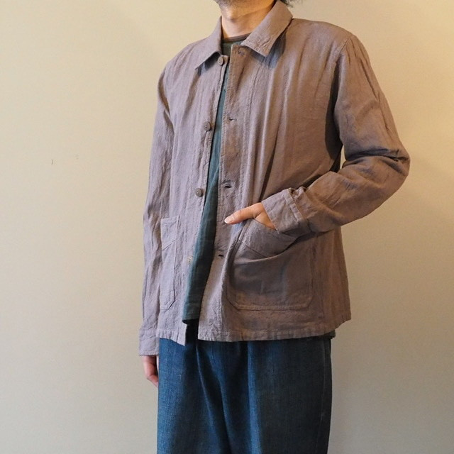 カバーオール ジャケット コットン 綿 無地 ライトアウター カジュアル メンズ レディース