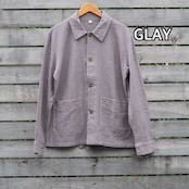 カバーオール ジャケット コットン 綿 無地 ライトアウター カジュアル メンズ レディース