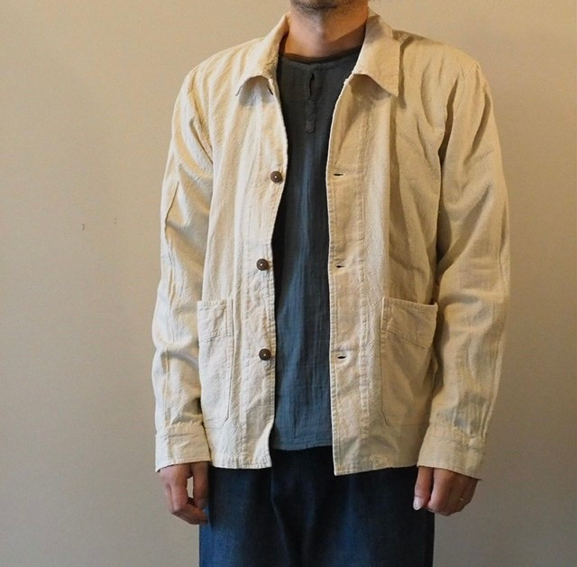カバーオール ジャケット コットン 綿 無地 ライトアウター カジュアル メンズ レディース