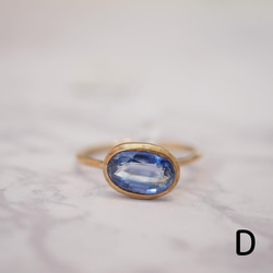 神秘◇寶藍色藍晶石戒指◇黃金 第5張的照片