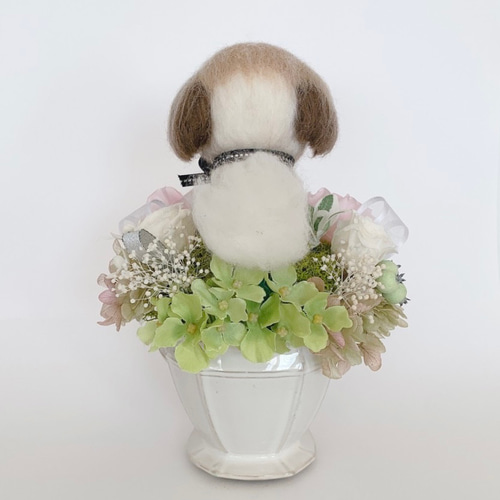 12700円〜【オーダーメイド】シーズーのプリザーブドフラワー