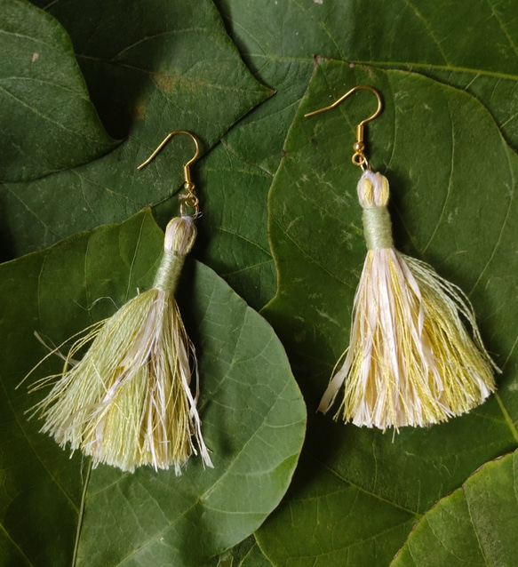 素敵な象と素敵なタッセルこピアス 素敵な象と素敵なタッセルこピアス