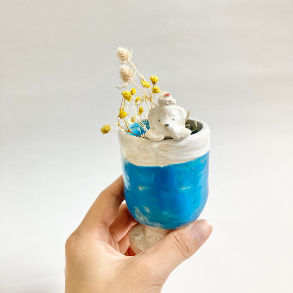 しろくまクリームソーダの花瓶(なかよし) 4枚目の画像