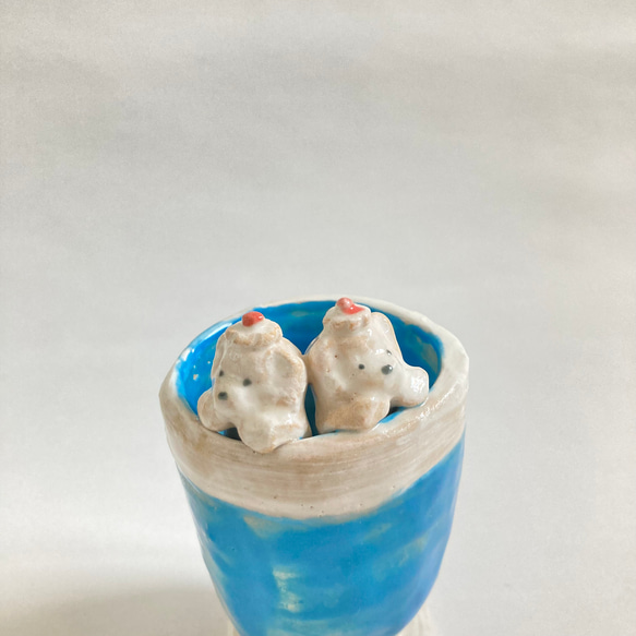 しろくまクリームソーダの花瓶(なかよし) 2枚目の画像