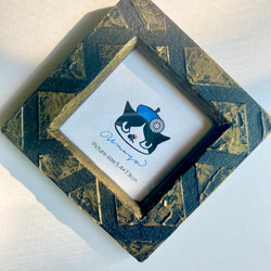 リメイク額縁】06 ミニサイズ スチームパンク風 フォトフレーム・写真