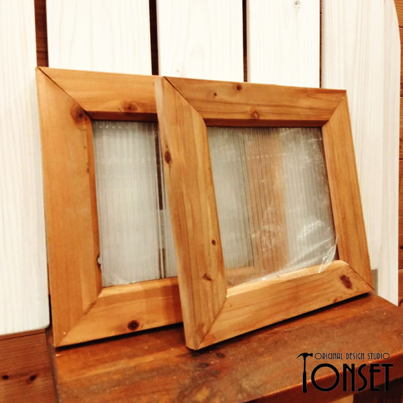 インテリア窓枠モチーフパネル(正小) オークcol. パーテーション