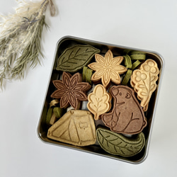 葉っぱ　秋の植物　小さいクッキー4点セット【クッキー型】 4枚目の画像