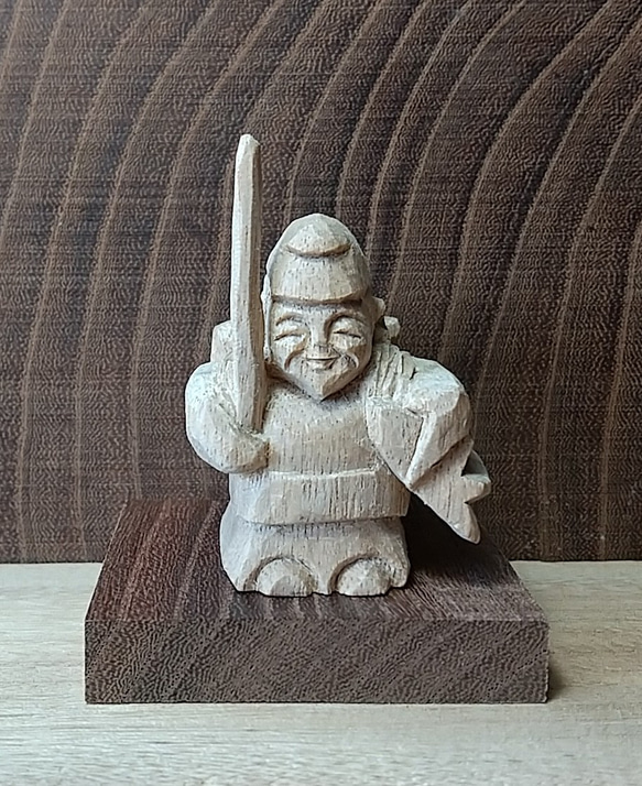 楠木の恵比寿様 彫刻 和有 通販 14701858｜Creema(クリーマ)